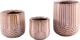 PTMD Jilly Bloempot - 14,5 x 14,5 x 19 cm - Keramiek - Roze