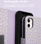 iMoshion Hoesje Geschikt voor iPhone 11 Hoesje Met Pasjeshouder - iMoshion Design Bookcase smartphone - Paars / White Daisy