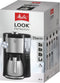 Melitta LOOK® Therm Perfection - Koffiezetapparaat - Dubbelwandige roestvrijstalen thermoskan - 1,25L (10 kopjes)