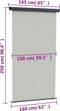 vidaXL - Balkonscherm - 165x250 - cm - grijs