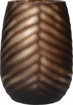 Pomax Folla Glas Vaas Bruin Ø22 x H29.5 cm