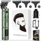Sansbeauté® T-Blade Buddha Trimmer - Draadloze Baard- en Haartrimmer - 3 Opzetkammen - Green Platinum