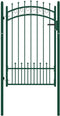 vidaXL - Poort - met - speerpunten - 100x150 - cm - staal - groen
