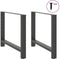 vidaXL - Salontafelpoten - 2 - st - 100x(72-73) - cm - staal - antraciet