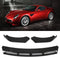 Universele zwarte bumperlip spoiler van ABS - 3 stuks