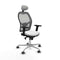 Piqueras y Crespo 2D086G1 - Bureaustoel - Verstelbare hoogte met hoofdsteun - Wit