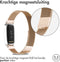 imoshion Milanees magnetisch bandje - Geschikt voor Fitbit Luxe - Rosé goud - M