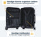 Pathsail® Handbagage Koffer - 40L - Lichtgewicht Trolley met TSA slot & 360° Spinner wielen - Wit