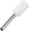 TRU COMPONENTS 1572428 Adereindhulzen 0.50 mm² Deels geïsoleerd Wit 100 stuk(s)