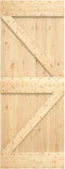 vidaXL - Schuifdeur - met - beslag - 85x210 - cm - massief - grenenhout