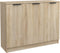 vidaXL - Dressoir - 90,5x30x70 - cm - bewerkt - hout - sonoma - eikenkleurig