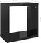 vidaXL - Wandschappen - kubus - 2 - st - 26x15x26 - cm - hoogglans - zwart