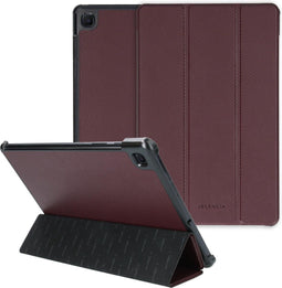 Selencia Tablet Hoes Geschikt voor Samsung Galaxy Tab S6 Lite (2022) / Tab S6 Lite - Selencia Kesia Slang Trifold Bookcase - Donkerrood
