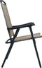 vidaXL - Tuinstoelen - inklapbaar - 2 - st - textileen - zwart