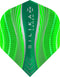 Harrows Silika Lumen NO2 - Dart Flights - Tough Crystalline Coated - Groen (set van 3)