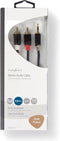 Nedis CABW22200AT10 - Kabel 3.5mm naar RCA - 100cm - Grijs