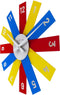 Design wandklok - 40cm- Stille klok - Multicolor - Acryl - NeXtime Plexi