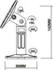 Sopar SONO 2.1 - Speakerstandaard - Zwenkbereik 360° - Wit