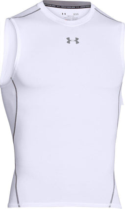 Under Armour HG Armour Sporttop - Compressie - Wit - Maat XL