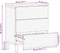 vidaXL - Nachtkastje - 50x33x60 - cm - massief - mangohout - bruin