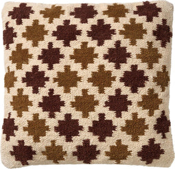 Dutch Decor YAEL - Sierkussen kelim 45x45 cm - Pumice stone - beige - met een kussenhoes van 100% katoen - Inclusief binnenkussen