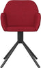 vidaXL - Eetkamerstoelen - draaibaar - 2 - st - fluweel - wijnrood
