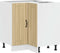 vidaXL - Keuken - hoekonderkast - Lucca - bewerkt - hout - sonoma - eikenkleurig
