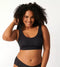sloggi ZERO Feel Dames Beha top - Comfortabele uitneembare cups - Zwart - Maat L