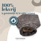 CosyPanda Graphite Fleece Kruik met Hoes - 37x21cm - Duurzame Warmwaterkruik - 2L - Grijs