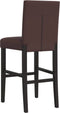 vidaXL - Barstoelen - 2 - st - massief - rubberhout - en - kunstleer