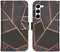 iMoshion Hoesje Geschikt voor Samsung Galaxy S23 Hoesje Met Pasjeshouder - iMoshion Design Softcase Bookcase - Zwart / Black Graphic