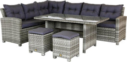 Dining hoekset palermo sicilian grey