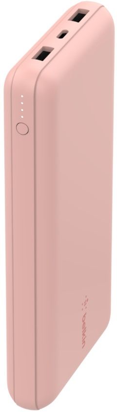 Belkin BoostCharge - Powerbank 20.000mAh - 3 apparaten tegelijk opladen - Roze