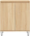 vidaXL - Dressoir - 60x35x70 - cm - bewerkt - hout - sonoma - eikenkleurig