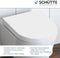 SCHÜTTE WC-Bril 82910 D-SHAPE WHITE - Duroplast - D-vorm - Soft Close - Afklikbaar - RVS-Scharnieren - Belastbaar tot 175 kg - Gelakt - Wit