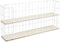 Lifa Living - Wandrek Malaga - Industrieel Bakkersrek - Rechthoekig Kruidenrek - Wit - Metaal & MDF