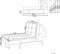 LOIRET - Chaise longue - Smaragdgroen - Symmetrisch - Fluweel