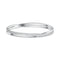 Twist armband - Rodium toplaag - Sprankelende witte kristallen - Wit