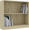 vidaXL Boekenkast 80x24x75 cm spaanplaat sonoma eikenkleurig