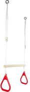 Simba - Houten turnringen outdoor set - Verstelbare trapeze - Meerkleurig