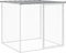 vidaXL - Kippenhok - met - dak - 603x98x90 - cm - gegalvaniseerd - staal - lichtgrijs