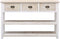vidaXL - Dressoir - 115x30x76 - cm - hout - naturel - en - wit