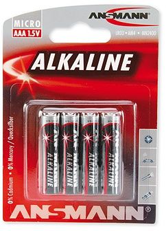 Ansmann 5015553 - Alkaline Batterij - 44,5mm x 10,5mm x 10,5mm - Multi-color