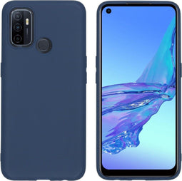 iMoshion Hoesje Geschikt voor Oppo A53s / A53 Hoesje Siliconen - iMoshion Color Backcover - Donkerblauw