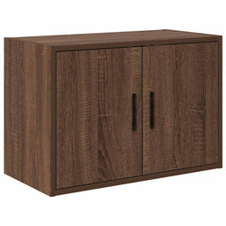 vidaXL - Garagewandkast - bewerkt - hout - bruin - eiken