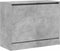 Schoenenkast 80x34x63 cm bewerkt hout betongrijs