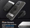 Spigen Ultra Hybrid S MagFit - Soft case - Air Cushion Technologie - Grafiet - iPhone 15 Pro