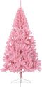 vidaXL - Kunstkerstboom - Halfrond - 240 cm - PVC - Roze
