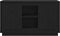 vidaXL - Zijtafel - Zwart - Eiken - 102x35x60 - cm - Bewerkt - Hout