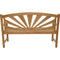 Teak Bank Sunburst 156cm - Buitenbank - Natuurlijk hout